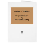 Paper Goannas Cards (Back)