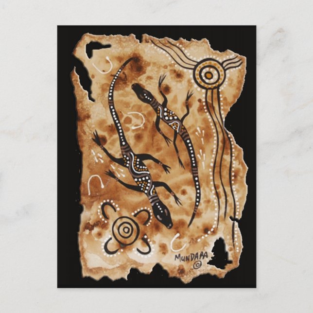 Paper Goannas Postcard (Front)