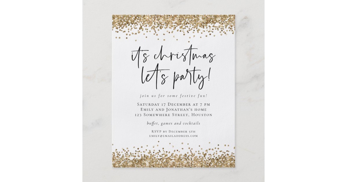 16 A6 Cards Party / Social Event Quality Card Black / Gold Invitations 16 A6 Cards Party / Social Event Quality Card Black / Gold Invitations