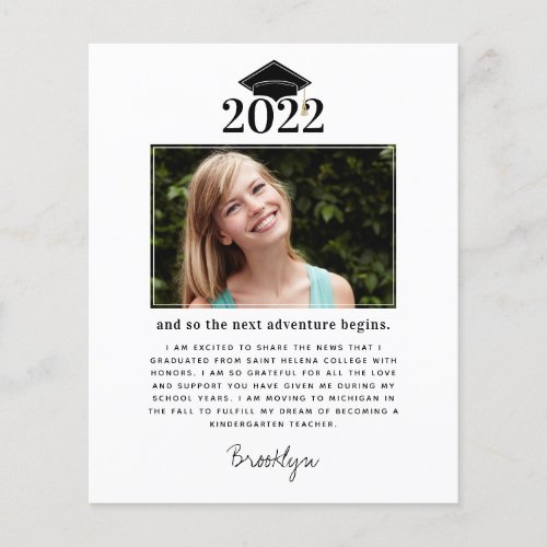 PAPER Graduation Announcement  Photo 2022