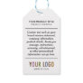 Paper Hang Tags with String & Custom Company Logo