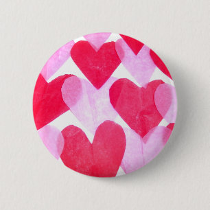 Paper Hearts Button