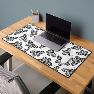 Paper kite butterfly pattern desk mat