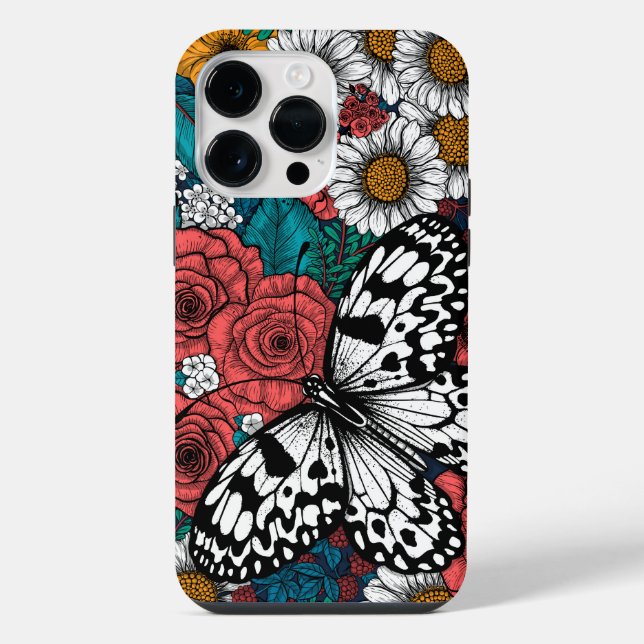 Paper kite garden iphone case (Back)
