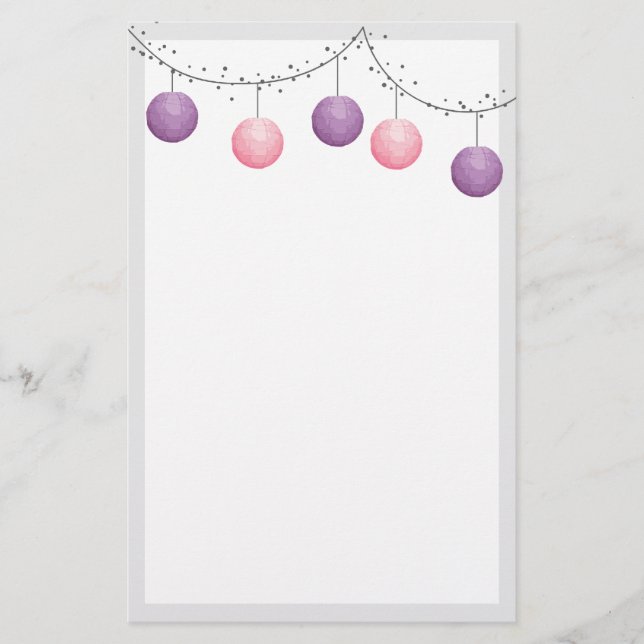Paper Lantern Stationery (Front)