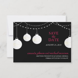 Paper Lantern Wedding Save the Date