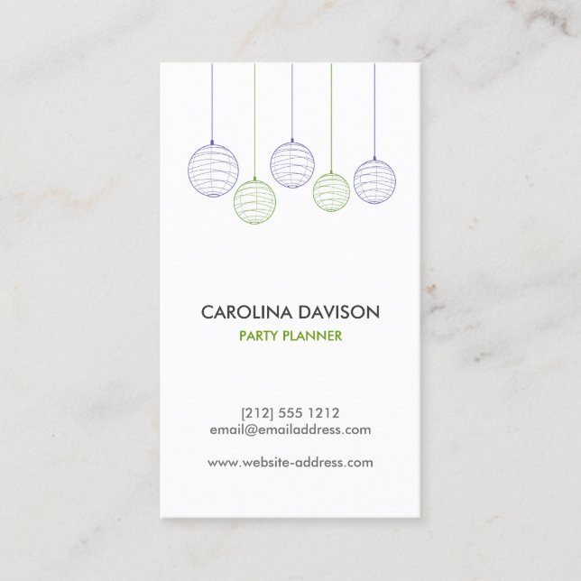 PAPER LANTERNS Business Card (Front)