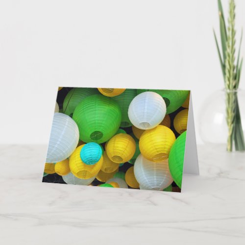 Paper Lanterns Holiday Card