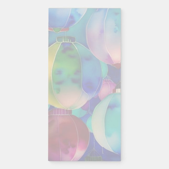 Paper Lanterns Magnetic Notepad (Front)