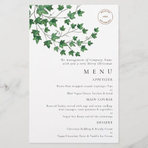 PAPER   Logo Ivy Christmas Party Menu