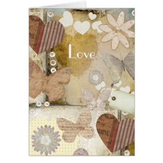 Paper love card