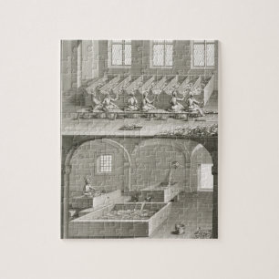 Paper making, from the 'Encyclopedie des Sciences Jigsaw Puzzle