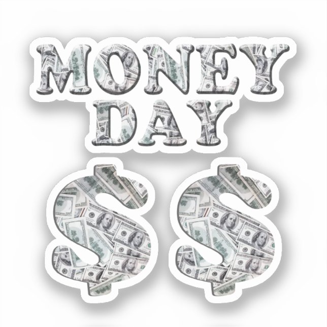 Paper Money Day Sticker (Front)