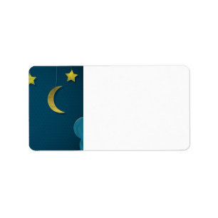 Paper Moon and Stars Label