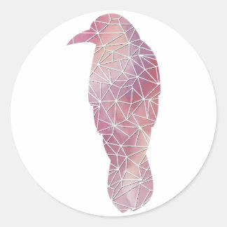 Paper Mosaic Crow Sticker