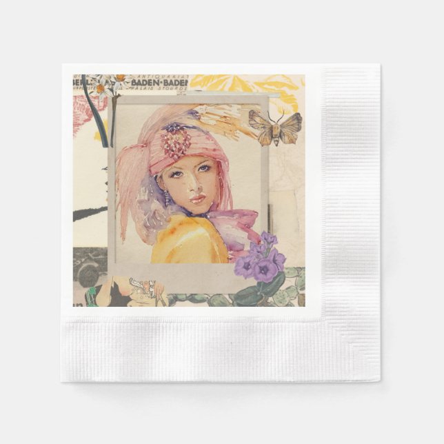 Paper Napkin art decor partyfavor (Front)