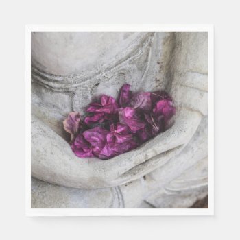 Paper Napkin : Buddha With Blossoms by TINYLOTUS at Zazzle