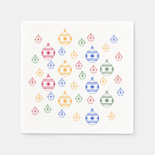 Paper Napkin - Christmas Tree Ornaments