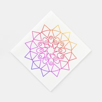 Paper Napkin - Colorful Mandala