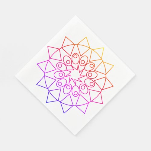 Paper Napkin _ Colorful Mandala