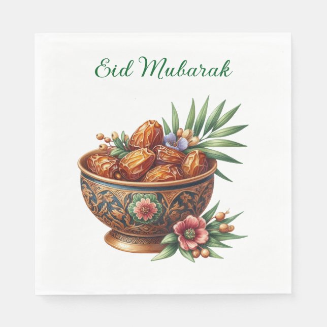 Paper Napkin-Eid Mubarak Tableware Napkins (Front)