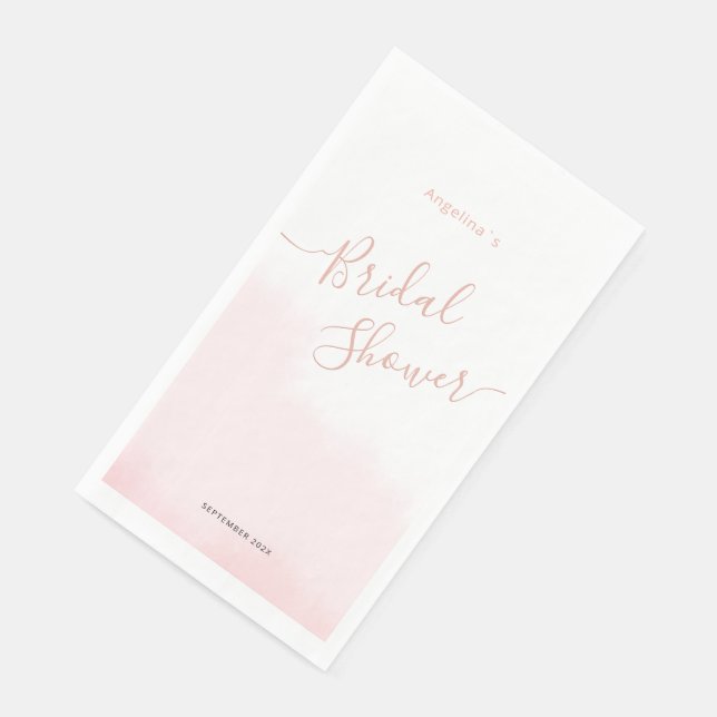 Paper Napkin for a bridal shower. (Corner)