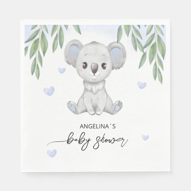 Paper Napkin for baby shower. (Front)