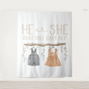 Paper Napkin, He or She, Baby shower, Tapestry