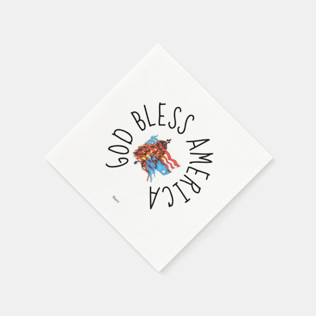 Paper Napkin : Independance Day (Corner)