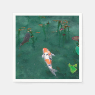 PAPER NAPKIN : JAPANESE PAINTING : KOI