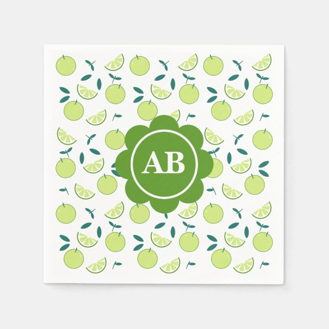 Paper napkin lime design (Front)