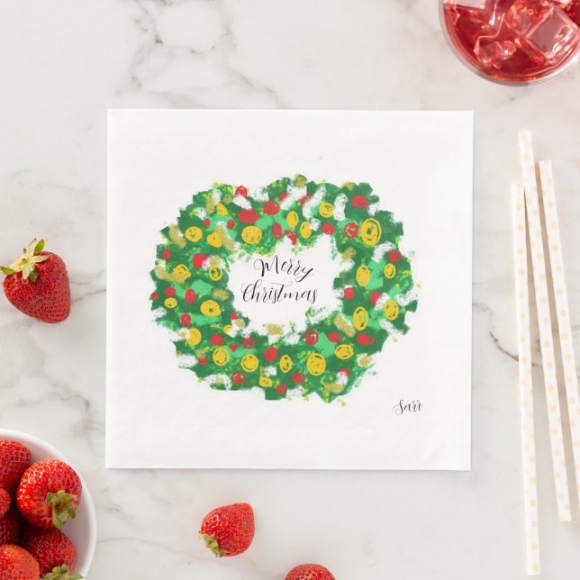 Paper Napkin : Merry Christmas (Insitu)