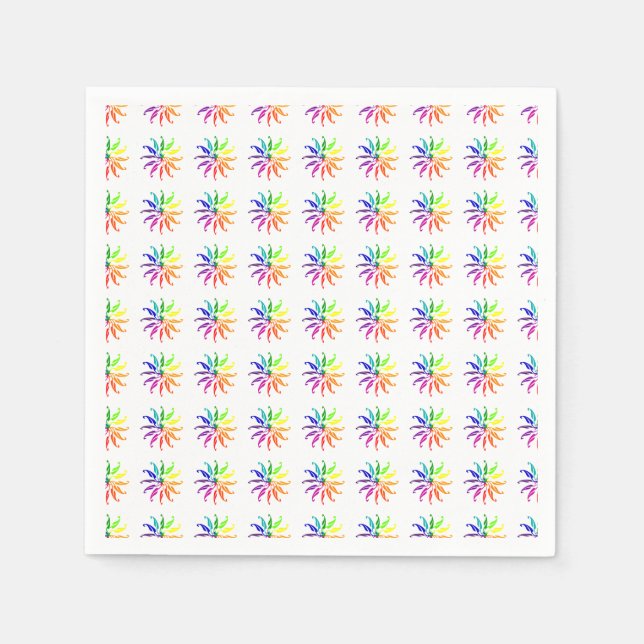 Paper Napkin - Multiple Color Wheels (Front)