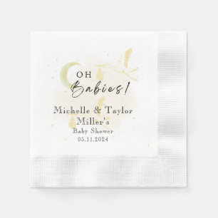Paper Napkin Oh Babies! Twin Storks Baby Shower