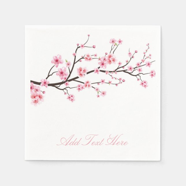 PAPER NAPKIN : SAKURA BLOSSOMS (Front)