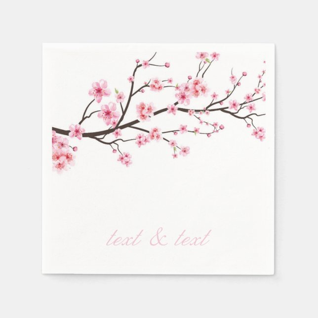 PAPER NAPKIN : SAKURA CHERRY BLOSSOMS (Front)