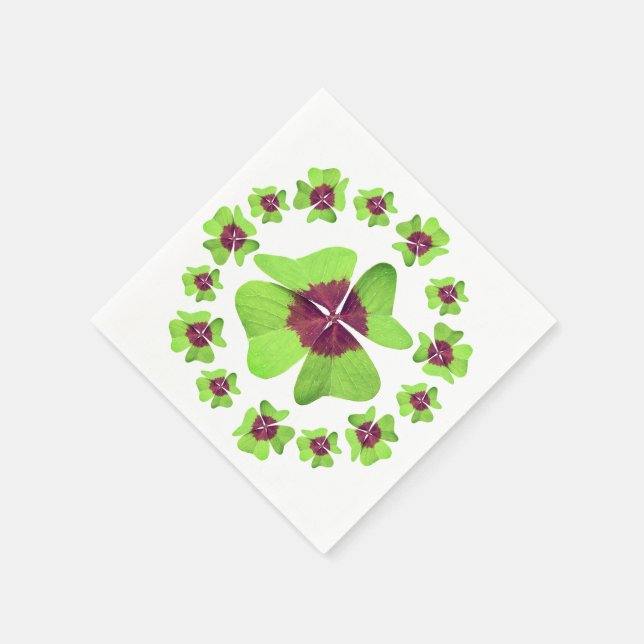 Paper Napkin--St. Patrick's Day Napkins (Corner)