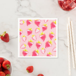 Paper Napkin Sweet Strawberry