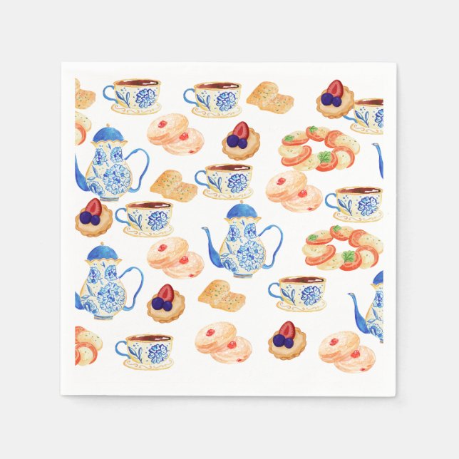 Paper Napkin tea time (Front)