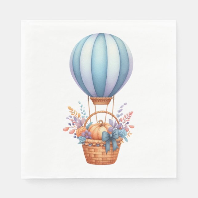 Paper Napkin Whimsical Autumn Baby Shower Napkins (Front)