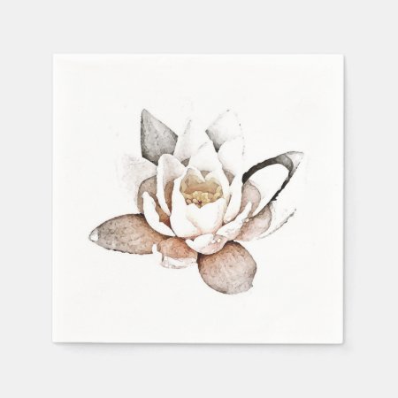 Paper Napkin : White Lotus
