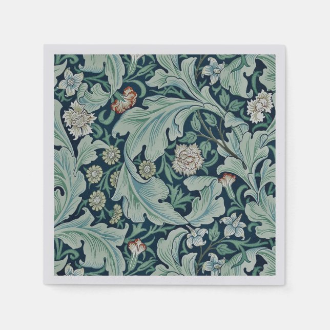 PAPER NAPKIN : WILLIAM MORRIS : FLORAL DESIGN (Front)