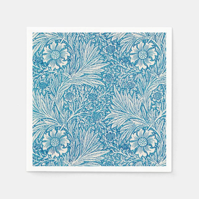 PAPER NAPKIN : WILLIAM MORRIS "MARIGOLD"  (Front)