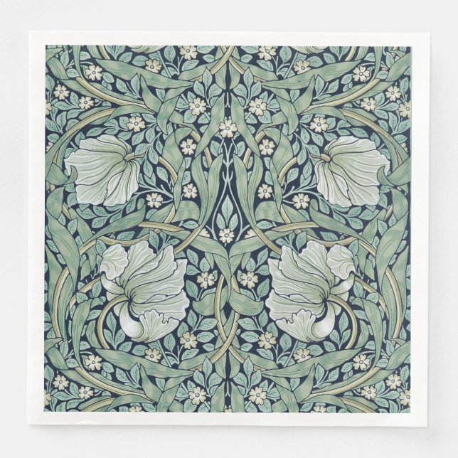 PAPER NAPKIN : WILLIAM MORRIS : PIMPERNEL (Front)