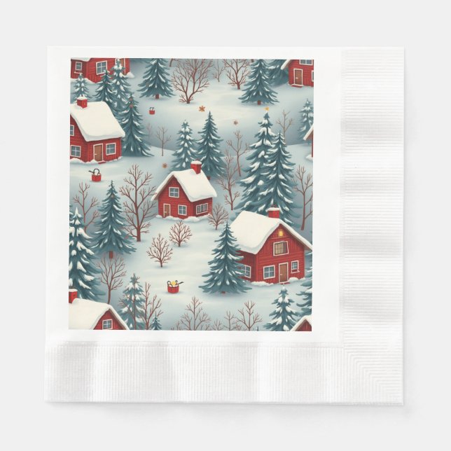 Paper Napkin(winter) Napkins (Front)