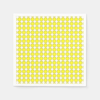 Paper Napkin - Yellow Dots