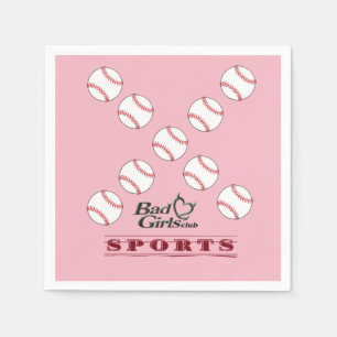 Paper Napkins Baseballs