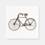 paper napkins  bike bicycle white brown