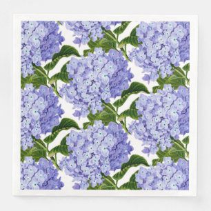 Paper Napkins-Blue Hydrangeas Dinner Napkins