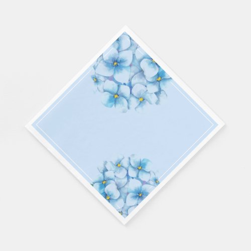 Paper Napkins_Blue Hydrangeas Napkins